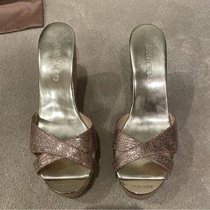 Jimmy Choo Metallic Wedges